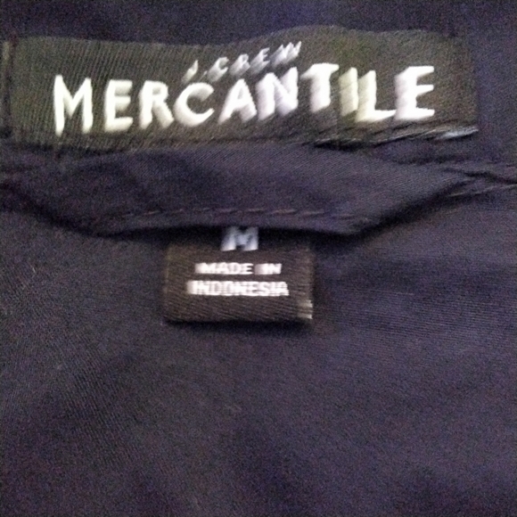 J. Crew Mercantile Navy Blue & White "nap all day" Sleep Shirt - M - Picture 6 of 8